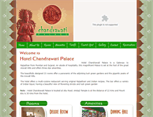 Tablet Screenshot of hotelchandrawatipalace.com